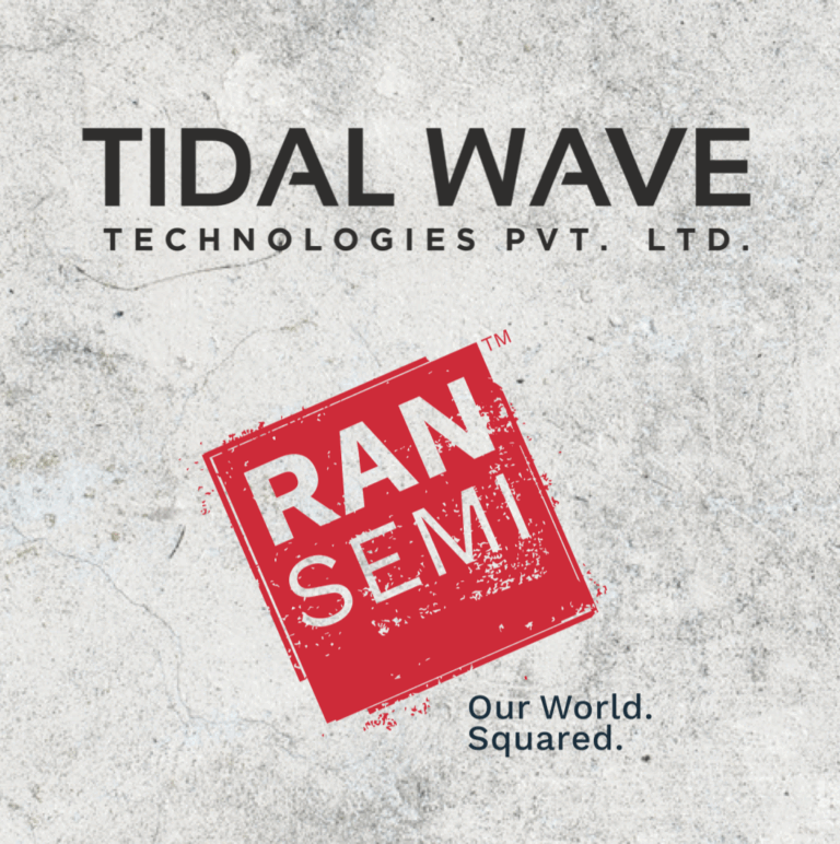 Logos of Tidal Wave and RANsemi, representing their collaboration on next-generation private 5G and Open RAN solutions