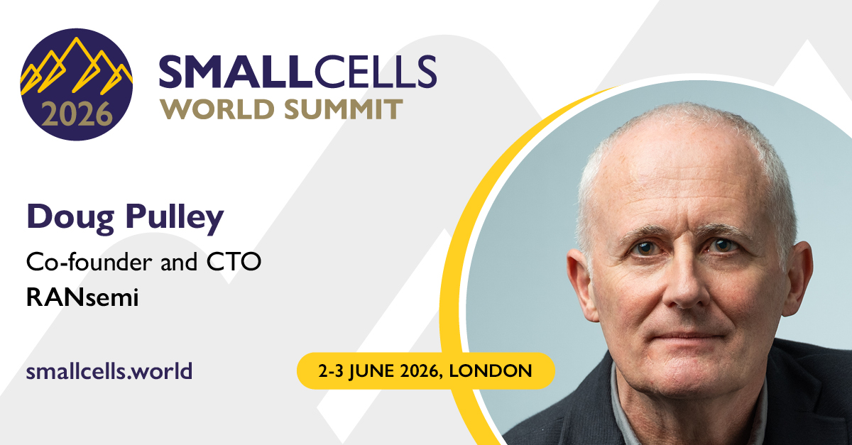 Dr Doug Pulley speaking at Small Cells World Summit 2026 in London