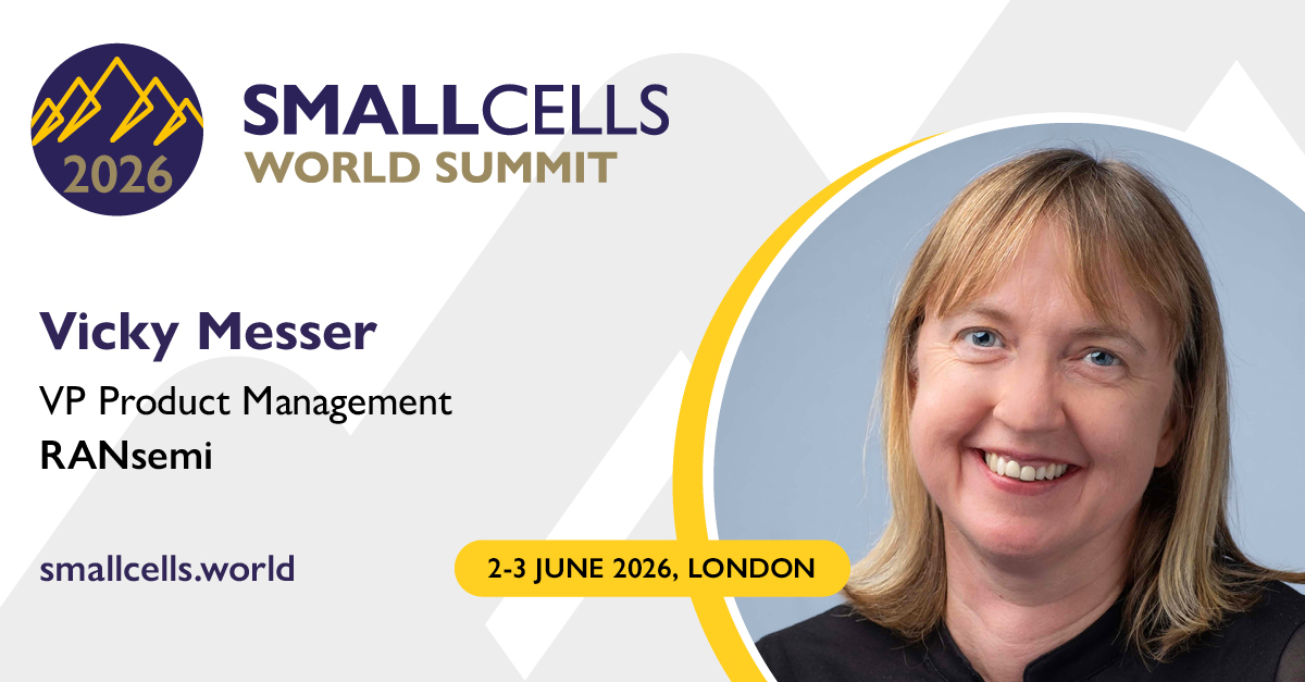 Vicky Messer speaking at Small Cells World Summit 2026 in London