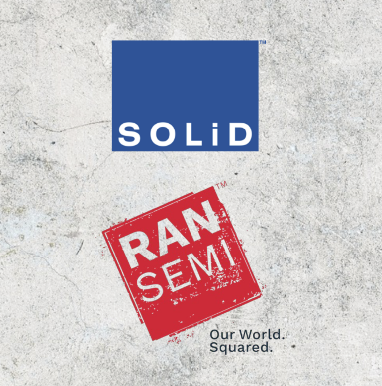 RANsemi and SOLiD logos on a concrete background
